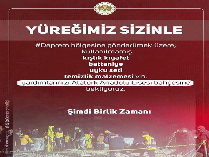 YÜREĞİMİZ SİZİNLE